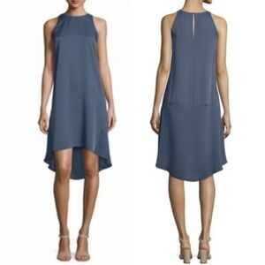 Theory 100% Silk Georgette Adlerdale‎ Modern Hi-Low Slip Dress